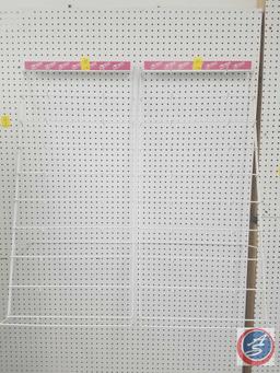 Trend Enterprises Hanging Peg Board Racks Measuring 42 X 19.25 X 15, Gold Uncoated Wire Peg Board