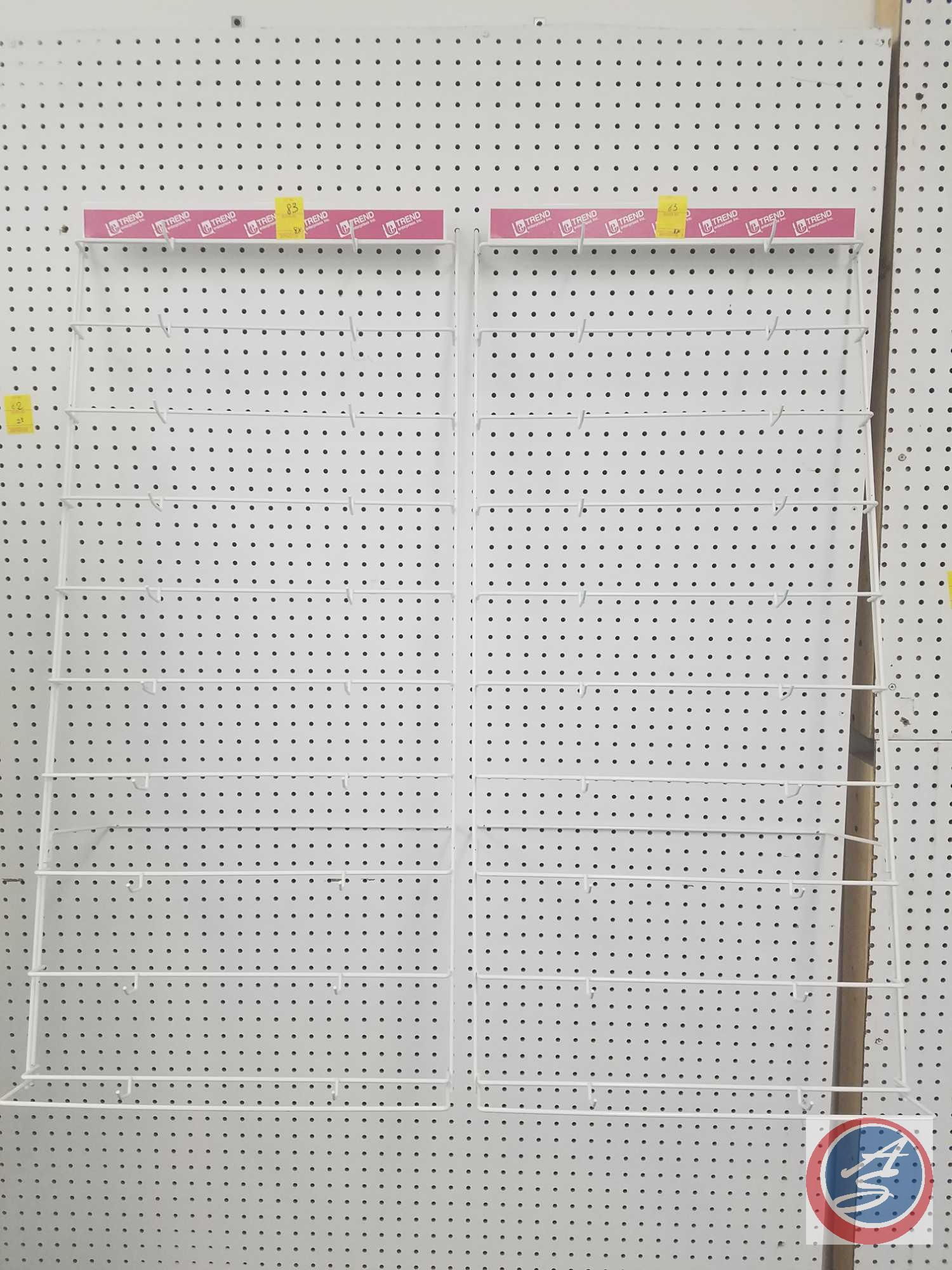Trend Enterprises Hanging Peg Board Racks Measuring 42 X 19.25 X 15, Gold Uncoated Wire Peg Board