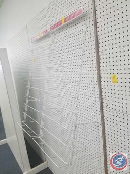 Trend Enterprises Hanging Peg Board Racks Measuring 42 X 19.25 X 15, Gold Uncoated Wire Peg Board