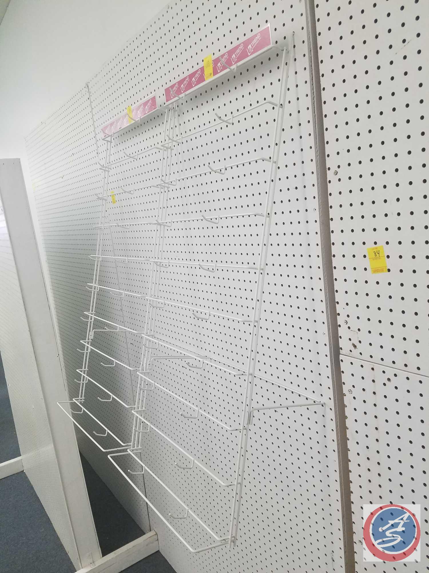 Trend Enterprises Hanging Peg Board Racks Measuring 42 X 19.25 X 15, Gold Uncoated Wire Peg Board