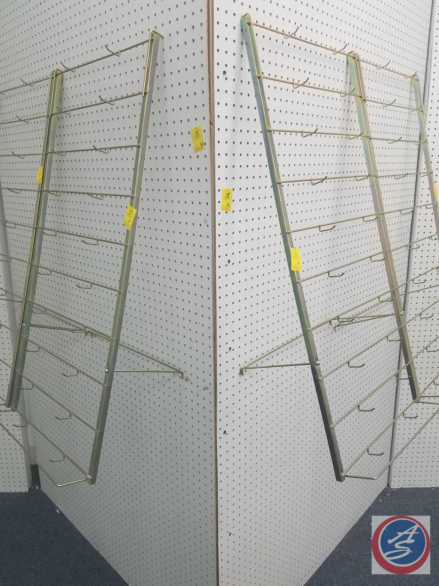 Trend Enterprises Hanging Peg Board Racks Measuring 42 X 19.25 X 15, Gold Uncoated Wire Peg Board