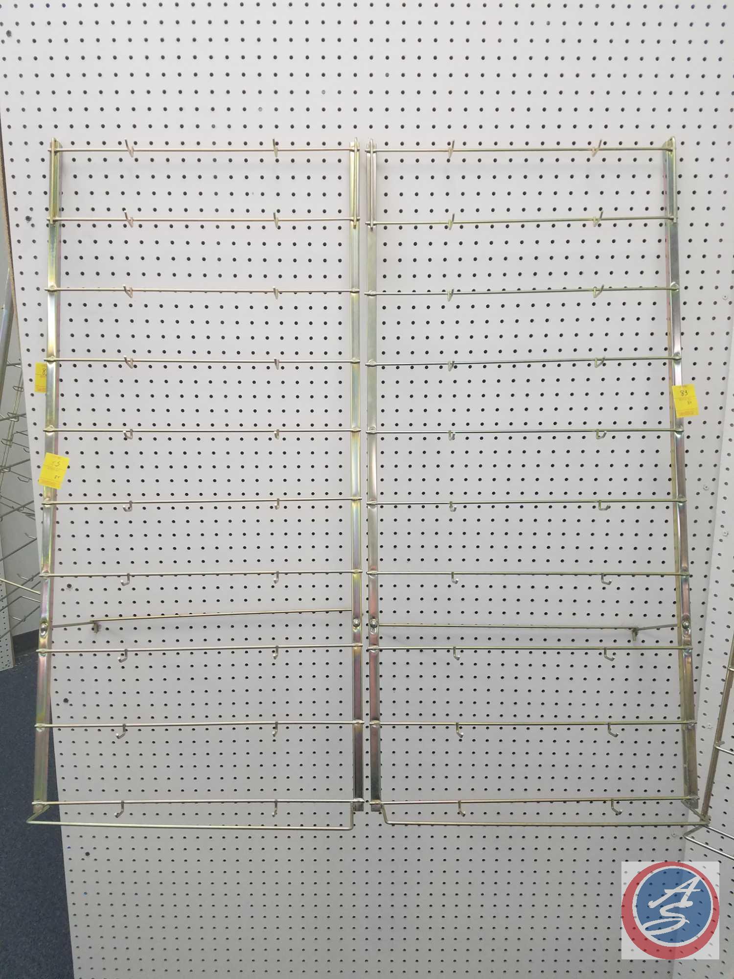Trend Enterprises Hanging Peg Board Racks Measuring 42 X 19.25 X 15, Gold Uncoated Wire Peg Board