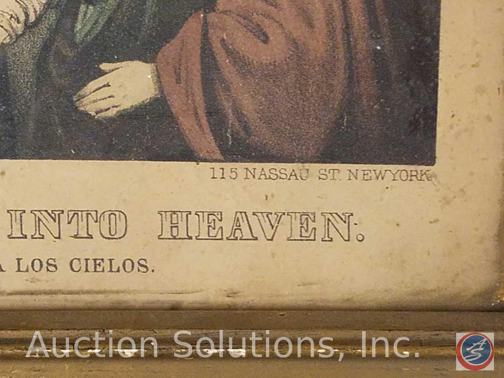 [13] Vintage Religious Prints Some with Wood Frames Including Sacred Heart of Jesus, Mater Dolorosa,