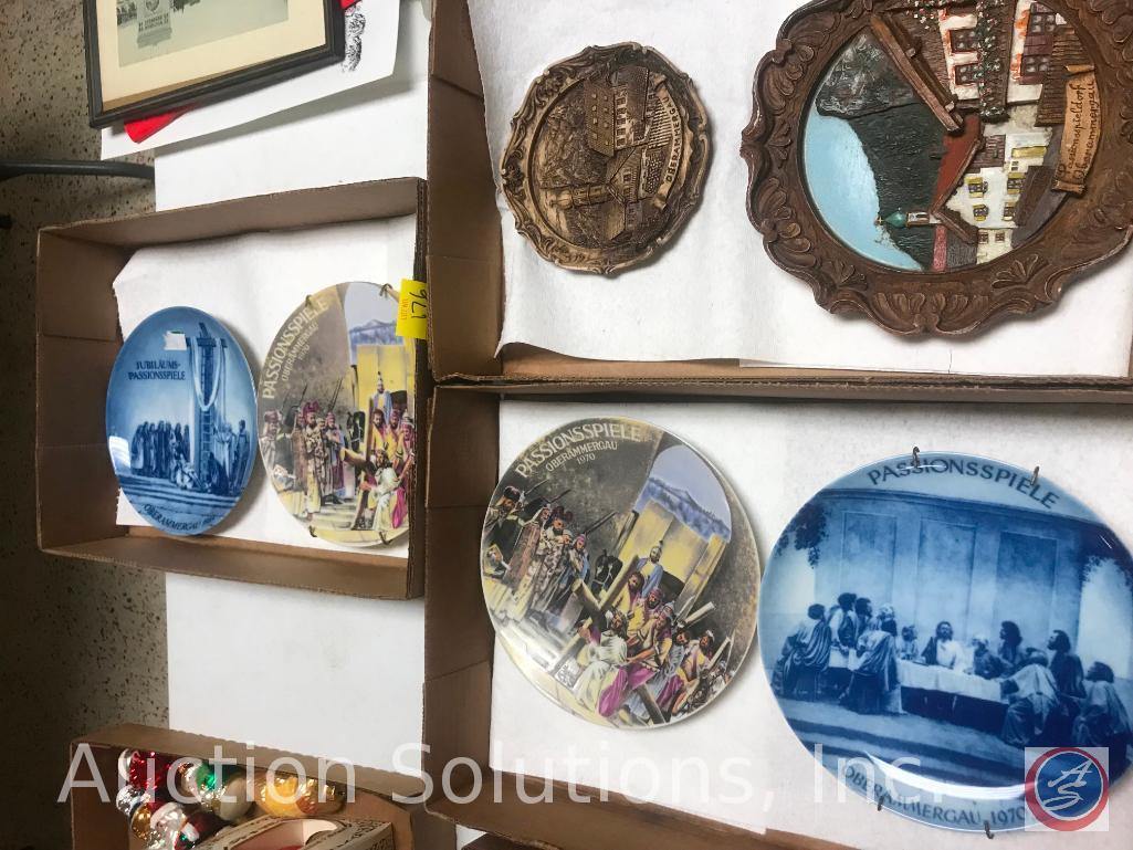 Assorted Collectible Plates Including Plate Marked Kaiser 1970 Limited Edition Passionsspiele?and