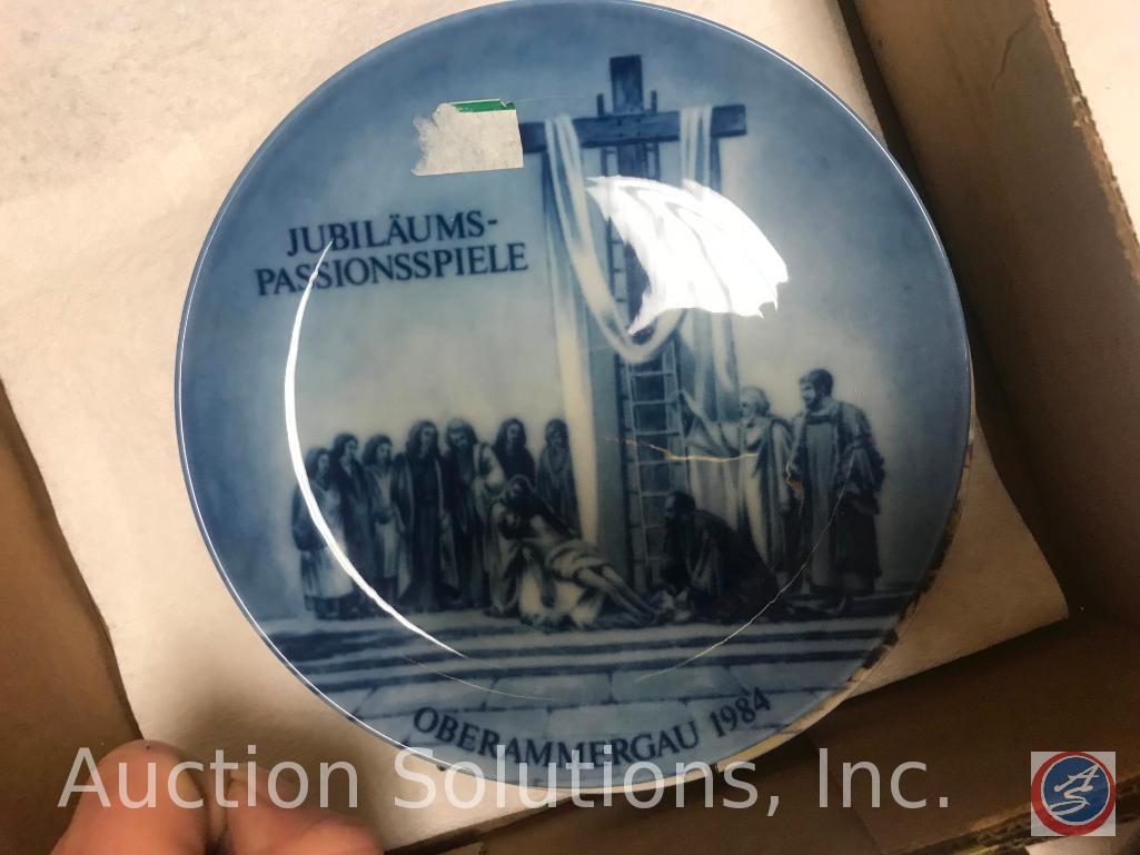 Assorted Collectible Plates Including Plate Marked Kaiser 1970 Limited Edition Passionsspiele?and