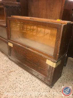Vintage Macey?Barrister Bookcase Marked 912 Finish 2 Measuring: 34" x 12" x 29"
