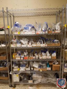 NSF 6 Tier Storage Rack Measuring 47"X 18"X 75" on Caster Wheels {{CONTENTS SOLD SEPARATELY}}