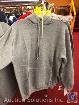 (4) Adult Grey Hoodies in Assorted Sizes