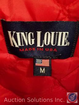 King Louie Red Satin Jacket Size M