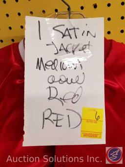 King Louie Red Satin Jacket Size M