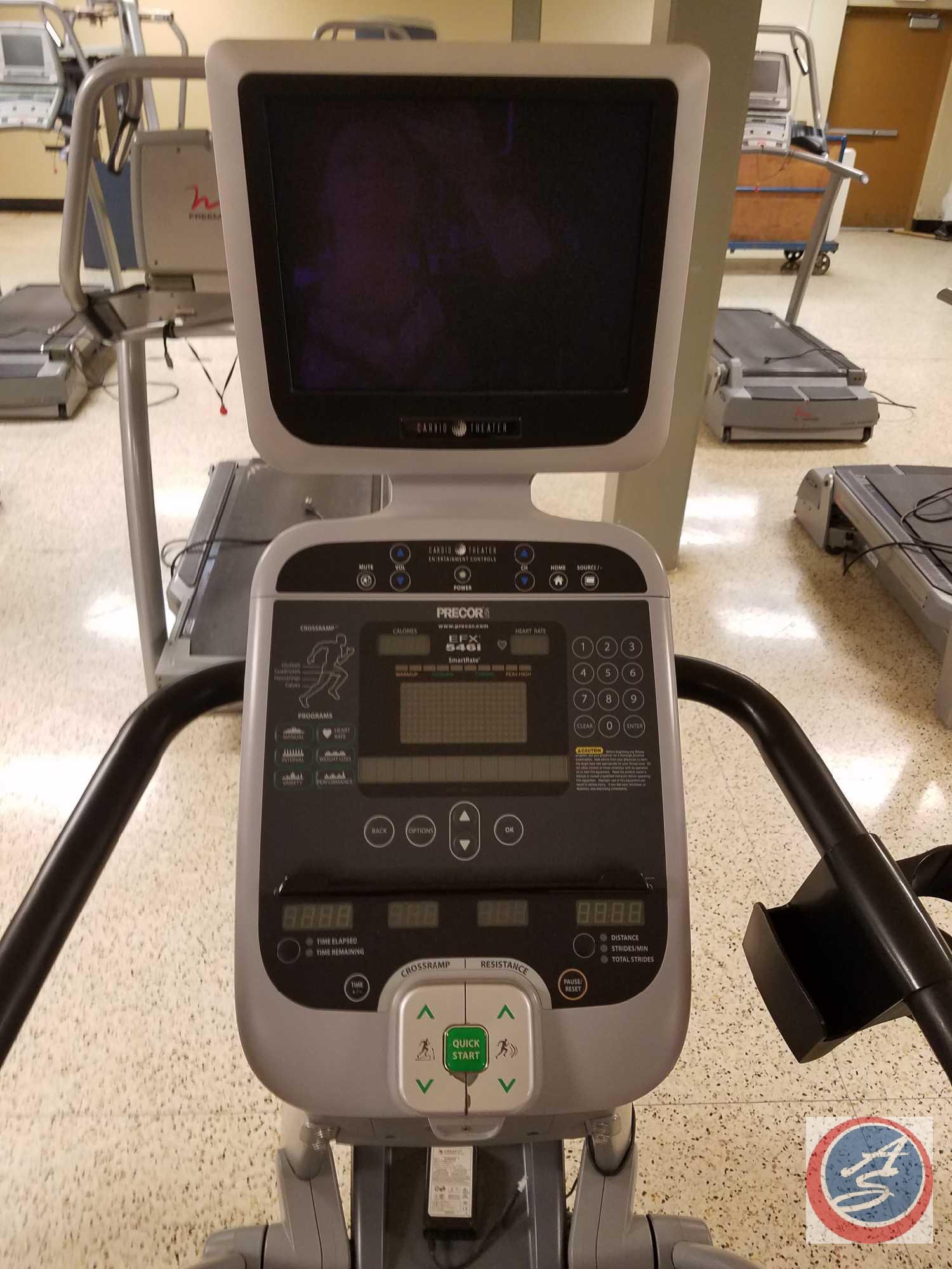 Precor EFX 546i Elliptical Experience Series Fitness Cross Trainer w/ Cardio Theater LCD TV (Model