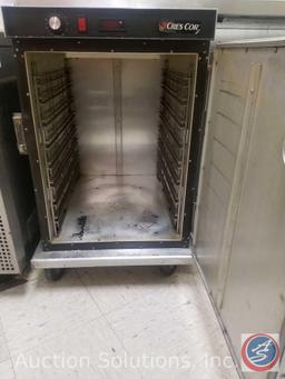 Cres Cor Warmer H339188B with Stainless Steel Prep Table Attached 49" x 24 1/2"