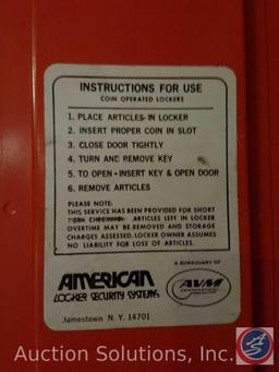 American Locker Security Systems Coin Operated Lockers, Five Tier Triple Wide, 15 Per Section 36" x