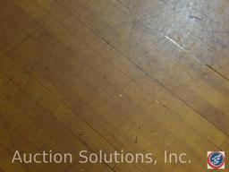 Solid Maple Rotunda Oval Skate Floor Constructed of Hand-Laid Wood Planks Measures 153' x 80'