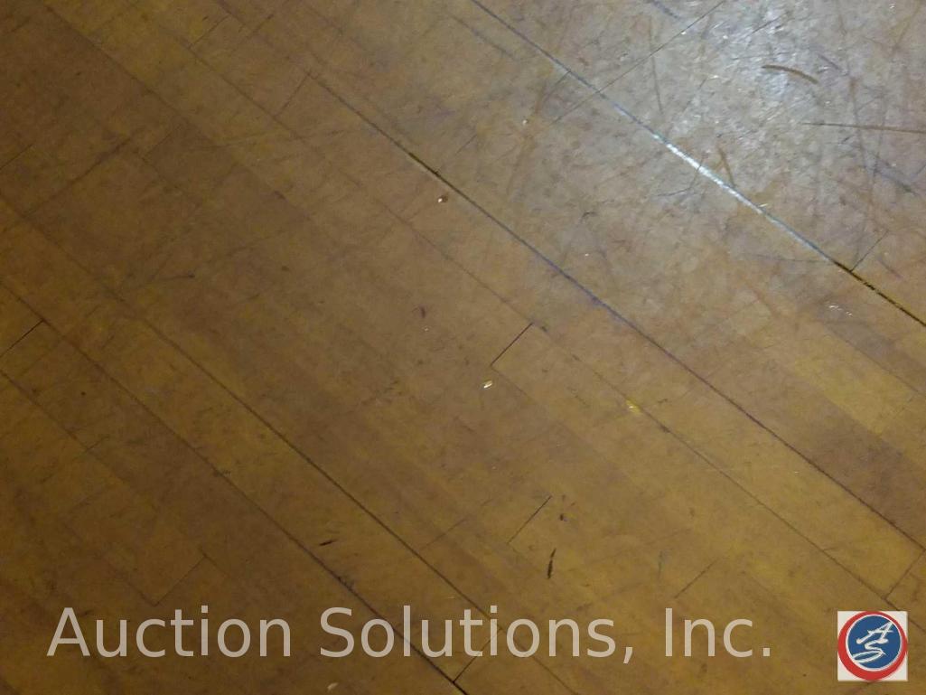 Solid Maple Rotunda Oval Skate Floor Constructed of Hand-Laid Wood Planks Measures 153' x 80'