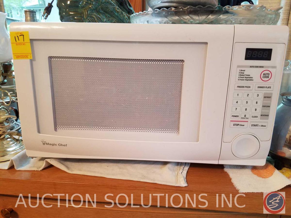 Magic Chef Microwave 1.1 Cu. Ft. Countertop Microwave Oven Model HMD1110W/HMD1110B