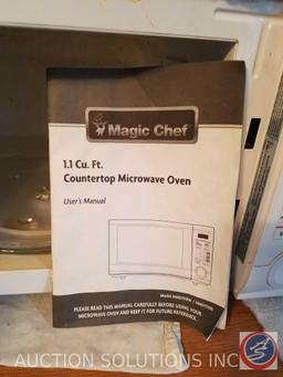 Magic Chef Microwave 1.1 Cu. Ft. Countertop Microwave Oven Model HMD1110W/HMD1110B
