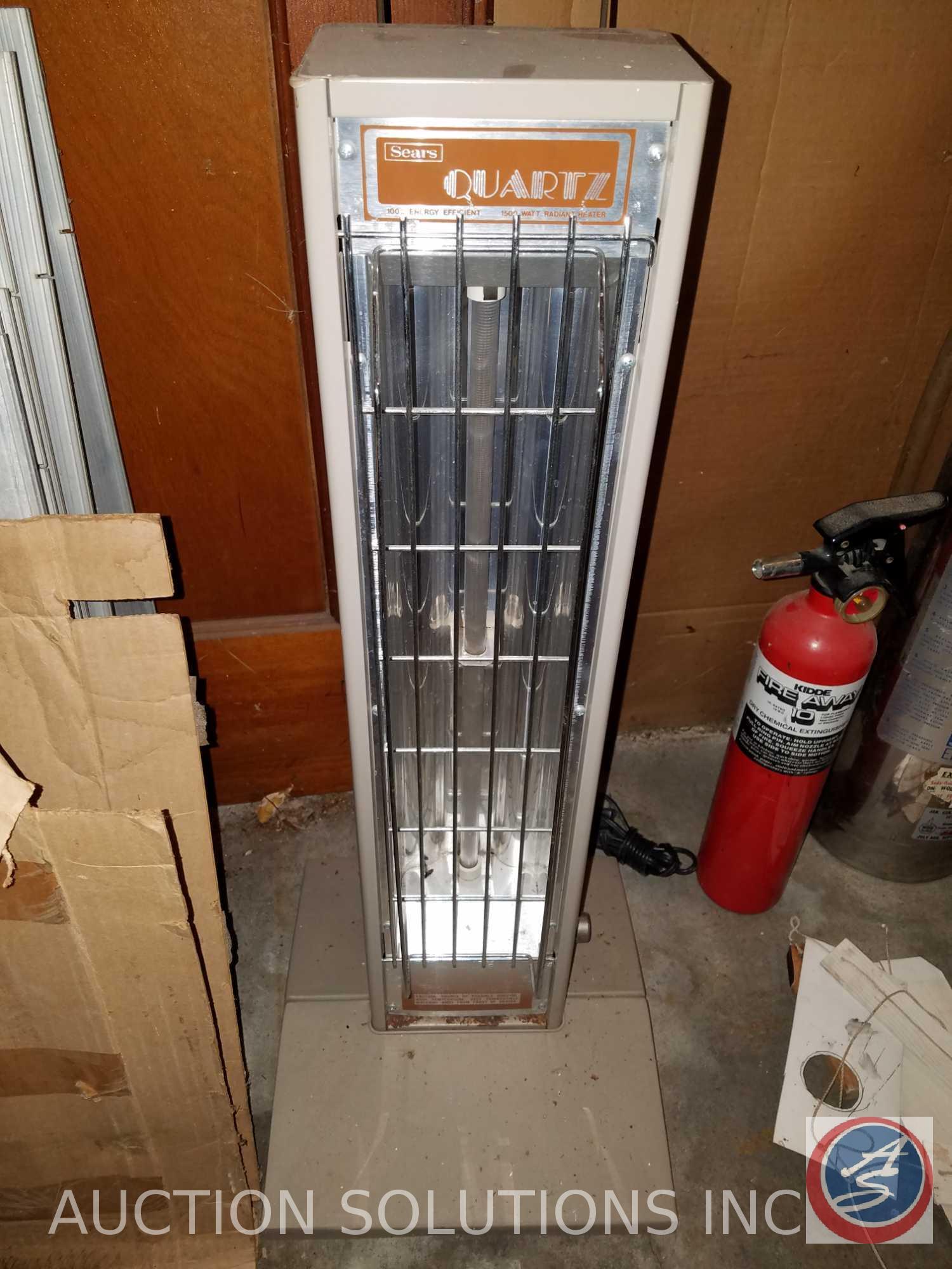 Kenmore Floor Heater, Four Speed Mathes Cooler, Sears Quartz Radiant Heater