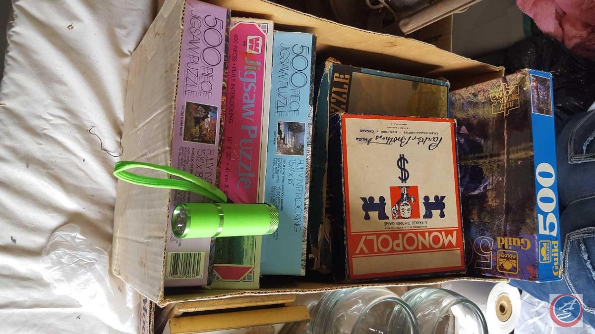 Vintage Mini Monopoly Game {{CONTAINS MONOPOLY MONEY, DICE, CARDS, NO GAME BOARD}}, Assorted Jigsaw