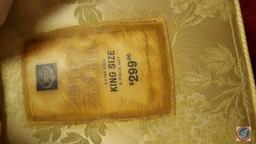 King Size Bed Incl. Headboard, Frame, Box Springs, Mattress, Bedding