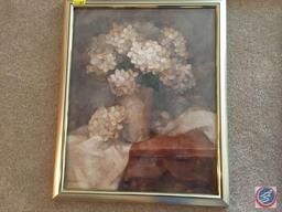 (2) Framed Print Signed Albera, Framed Print Marked Rosa Noisettiana "Rosier de Philippe Noisette"