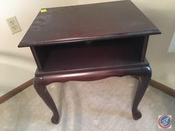 Wooden Side Table 24" x 19" x 25"