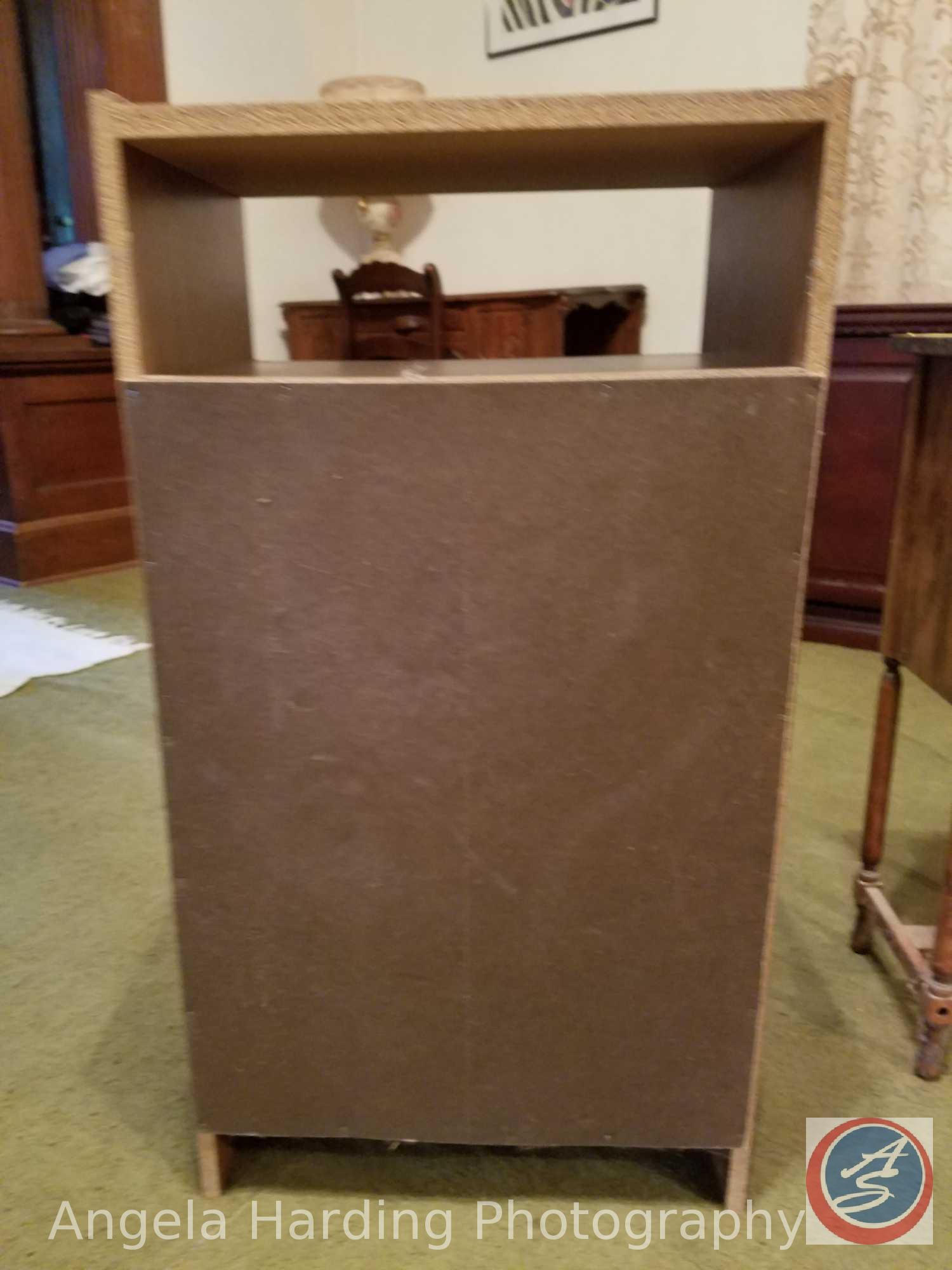 Vintage H.T. Cushman Mfg. Co. (1) Door Smoking Stand 11"x10"x24" and a (1) Door/(3) Shelf Pressed