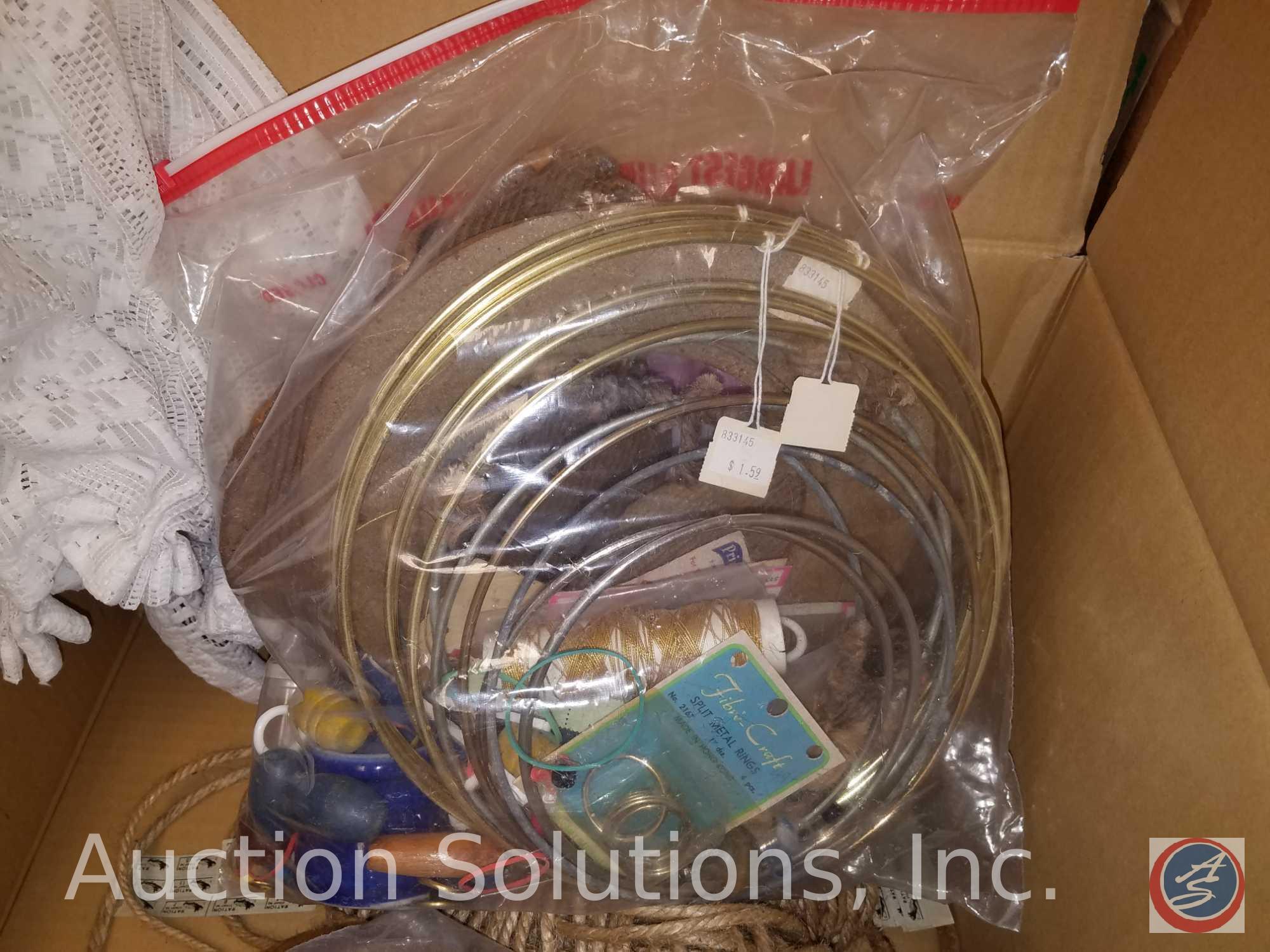 Macrame Jute Twines, Sanyo Model M7024A Boom Box, Rings, Lace Curtains, More
