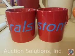 Rubbermaid Pitcher, Tupperware Pitcher, Coffee Cups, Child's Sand Bucket