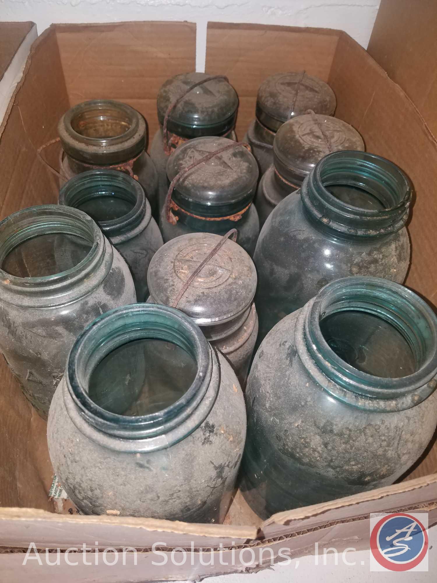 Antique Ball Mason Jars with Lids and Wire Hook, Flash Lights, Plant Stands on Wheels, More