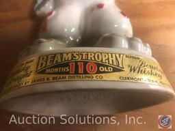 Beamstrophy Donkey, Elephant, and American Bald Eagle 110 Months Old Jim Beam Liquor Decanters