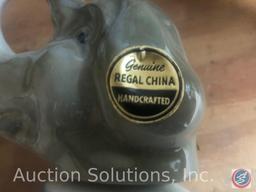 Beamstrophy Donkey, Elephant, and American Bald Eagle 110 Months Old Jim Beam Liquor Decanters