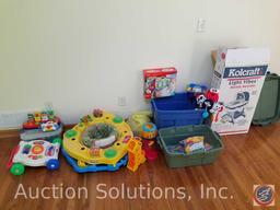 Kolcraft Light Vibes Bassinet in Original Box, Baby Play Mat, Baby Spinning and Standing Station,