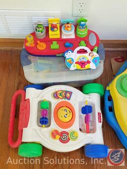 Kolcraft Light Vibes Bassinet in Original Box, Baby Play Mat, Baby Spinning and Standing Station,