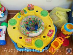 Kolcraft Light Vibes Bassinet in Original Box, Baby Play Mat, Baby Spinning and Standing Station,