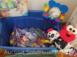 Kolcraft Light Vibes Bassinet in Original Box, Baby Play Mat, Baby Spinning and Standing Station,