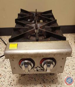 Star Max 2 Burner Gas Stove Top Model 602HF 12" x 27"