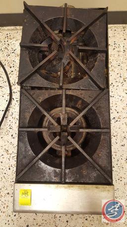 Star Max 2 Burner Gas Stove Top Model 602HF 12" x 27"