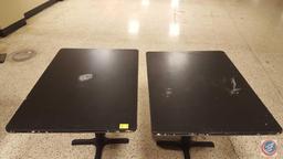 {{2X$BID}} (2) Pedestal Restaurant Tables 42" x 30" x 30"