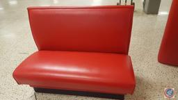 {{3X$BID}} (2) 45 3/4" Booth Ends, (1) 45 3/4" Booth Middle