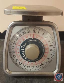 (2) Rubbermaid Pelouze Scales Model No Y32R, Taylor Scale Model TS25KL