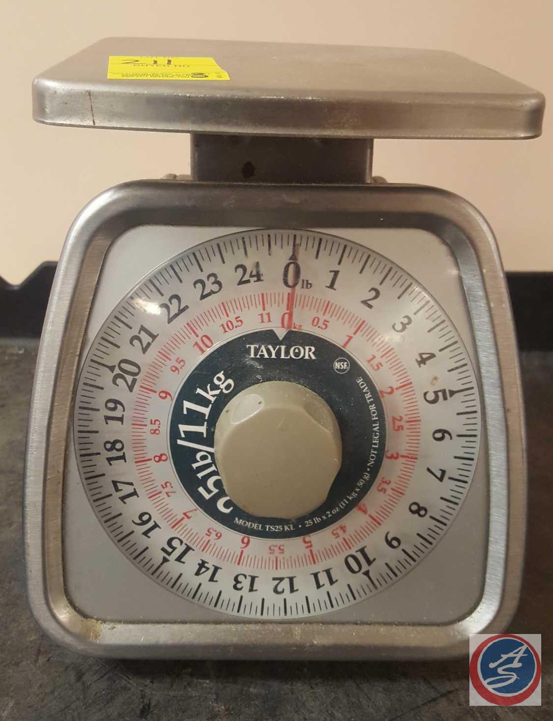(2) Rubbermaid Pelouze Scales Model No Y32R, Taylor Scale Model TS25KL
