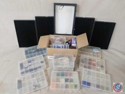 Large Assortment of Jewelry Beads, Threading Materials