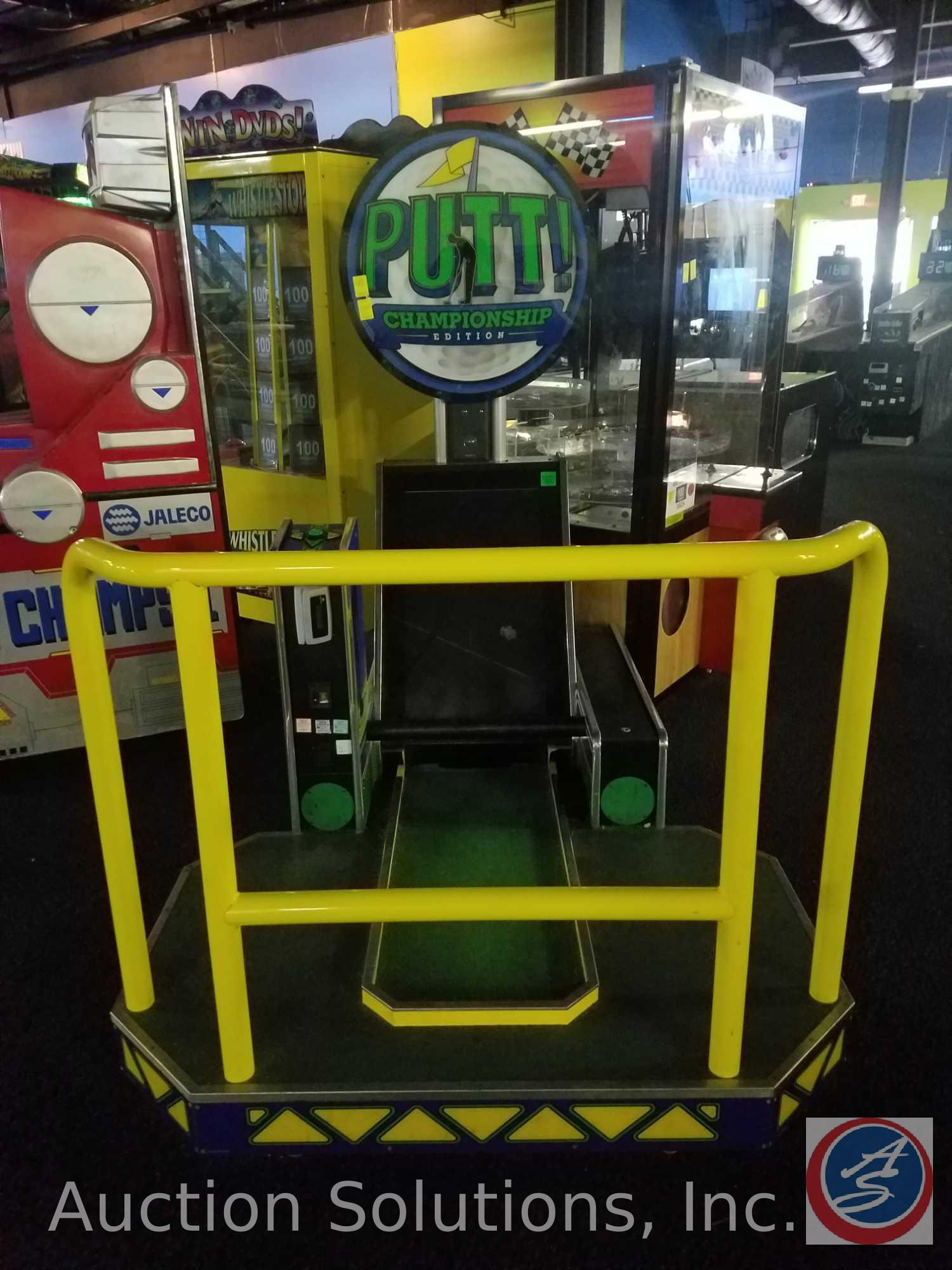 Putt Championship Edition Golf Arcade Game with Intercard Reader Serial No. Put-01092 No Model No.