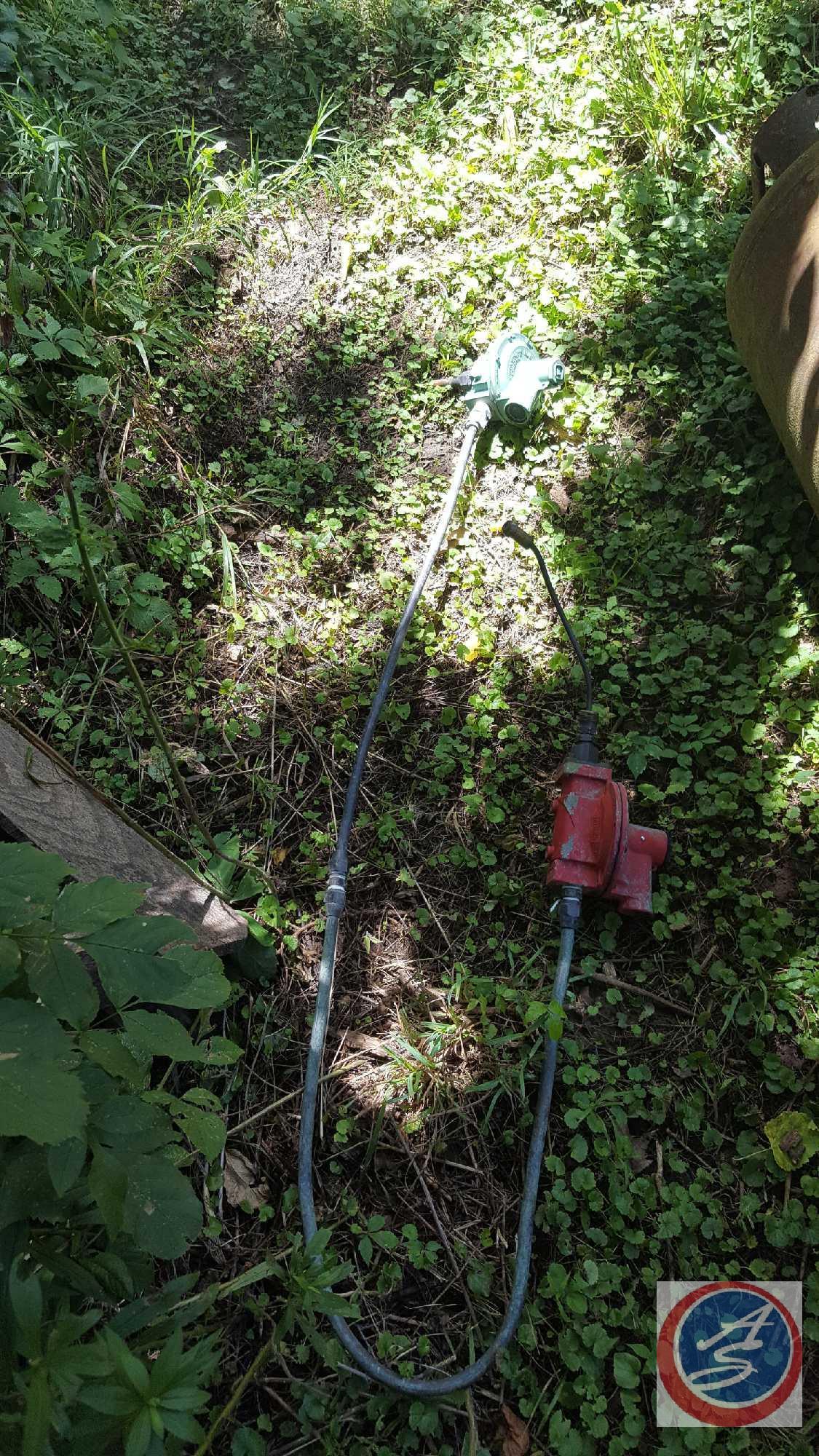 Propane Diverters and Regulator w/ (2) 100 Lb. Propane Tanks