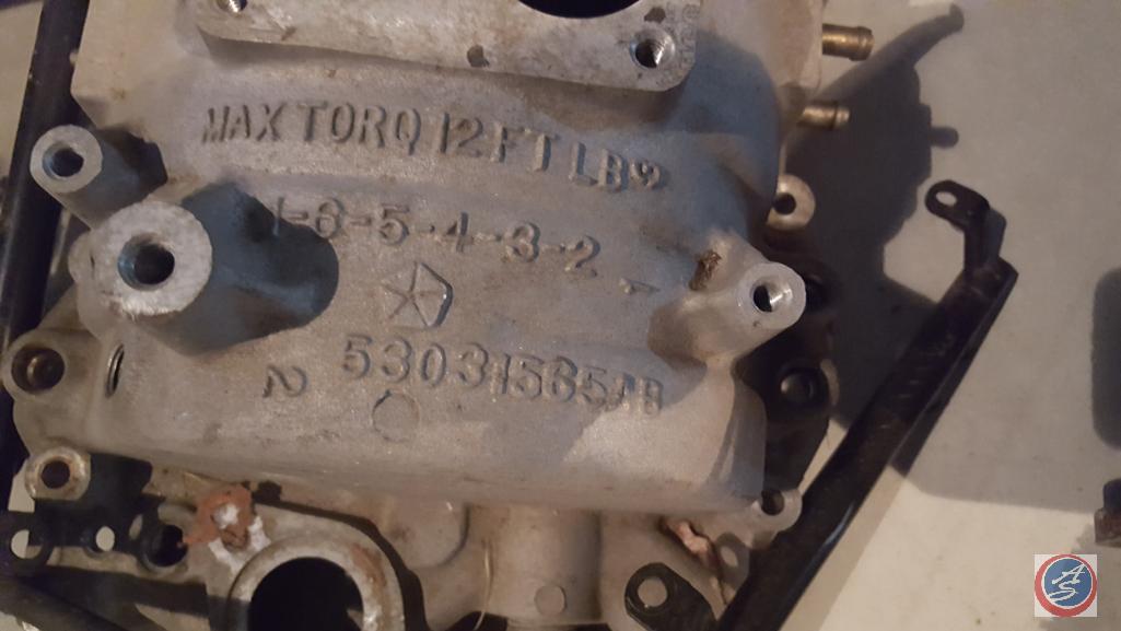 Chevy 4 Barrel Intake, (2) Chrysler Intake Manifolds