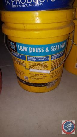 (2) Prosoco Salt Guard WB, (9) Partial 5 Gallon Buckets of L & M Dress and Seal WB