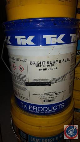 (2) Prosoco Salt Guard WB, (9) Partial 5 Gallon Buckets of L & M Dress and Seal WB