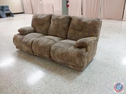 3-Seat Reclining Sofa 90" x 36" x 36"