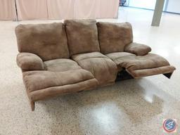 3-Seat Reclining Sofa 90" x 36" x 36"